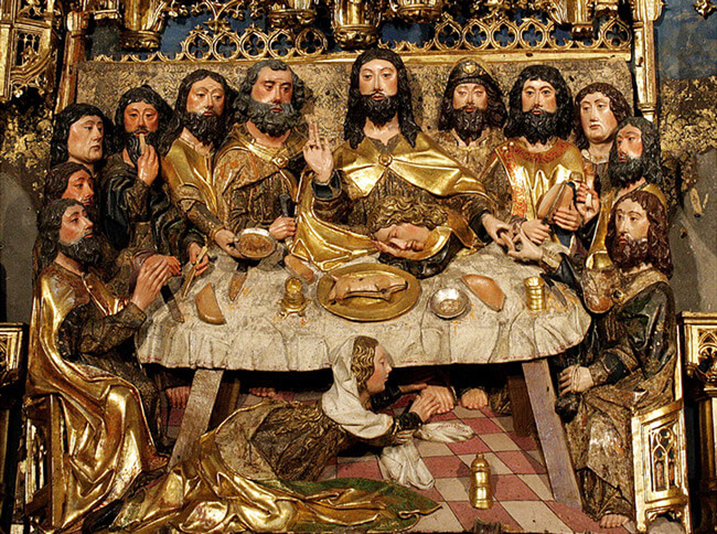Última Cena retablo Cartuja de Miraflores