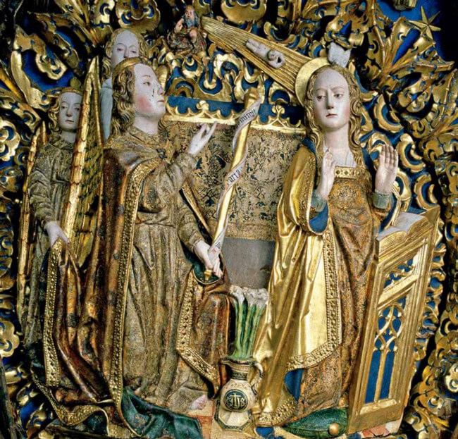 Anunciación retablo Cartuja de Miraflores
