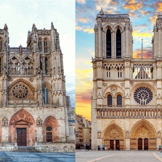 Catedrales de Burgos y París