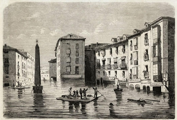 Inundaciones Burgos en 1874