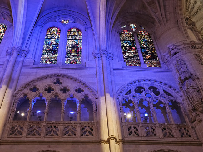 Capilla Mayor de la Catedral de Burgos. Vidrieras