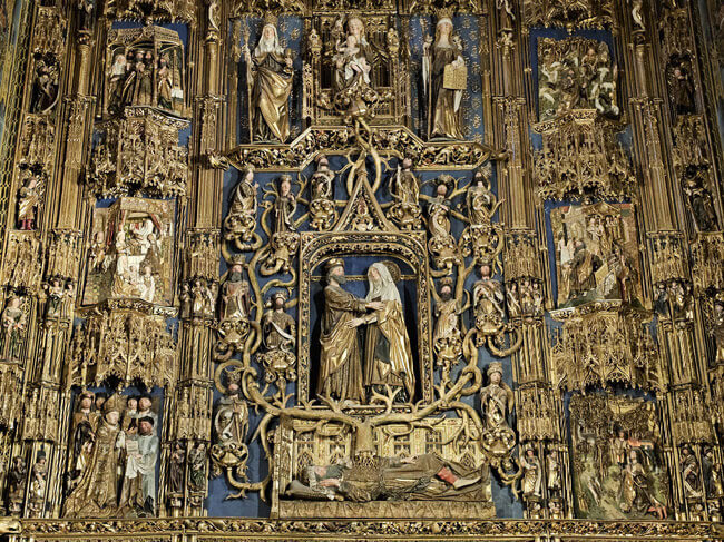 Detalle retablo Capilla de Santa Ana. Catedral Burgos