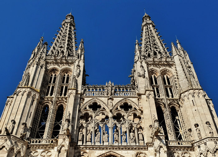 Parte alta. Fachada Santa María Catedral de Burgos