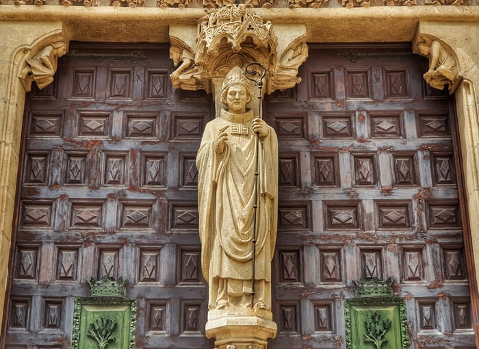 Obispo Mauricio. Puerta Sarmental de la Catedral de Burgos