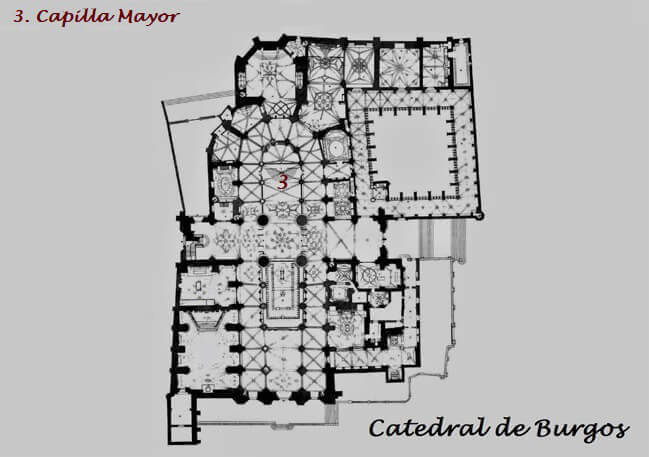 Planta Catedral de Burgos. Capilla Mayor