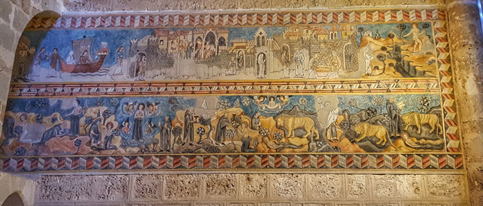 Fresco Santa María Egipcíaca. Oña