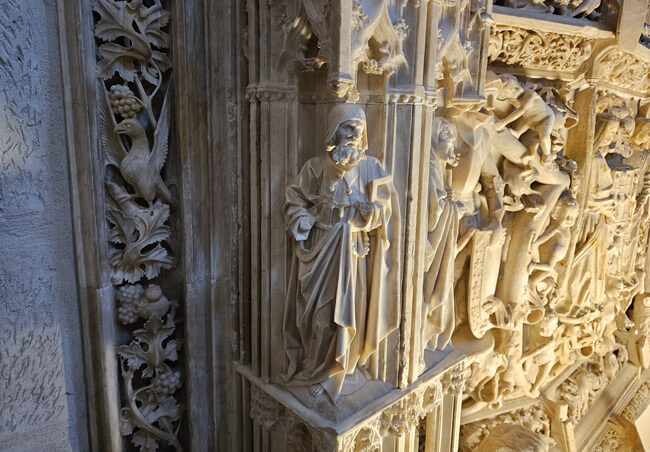 Autorretrato Silo&eacute;. Sepulcro infante Alfonso. Cartuja de Miraflores